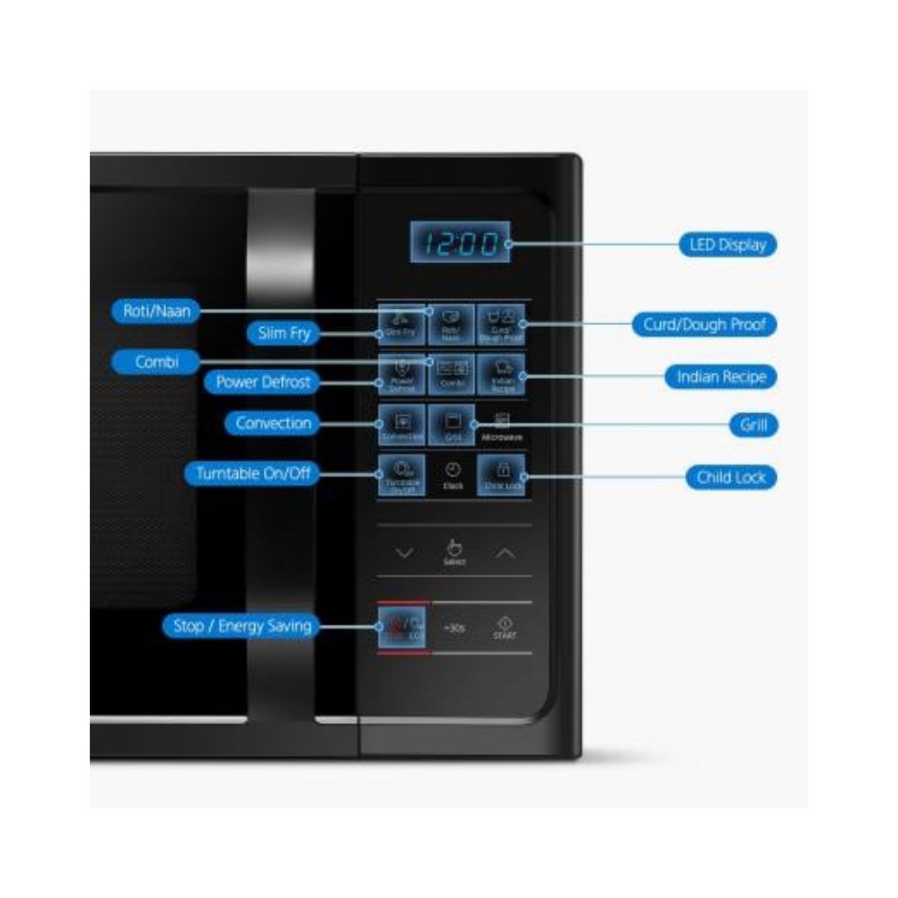 Samsung 28 L Convection Microwave Oven MC28H5033CKTL Black