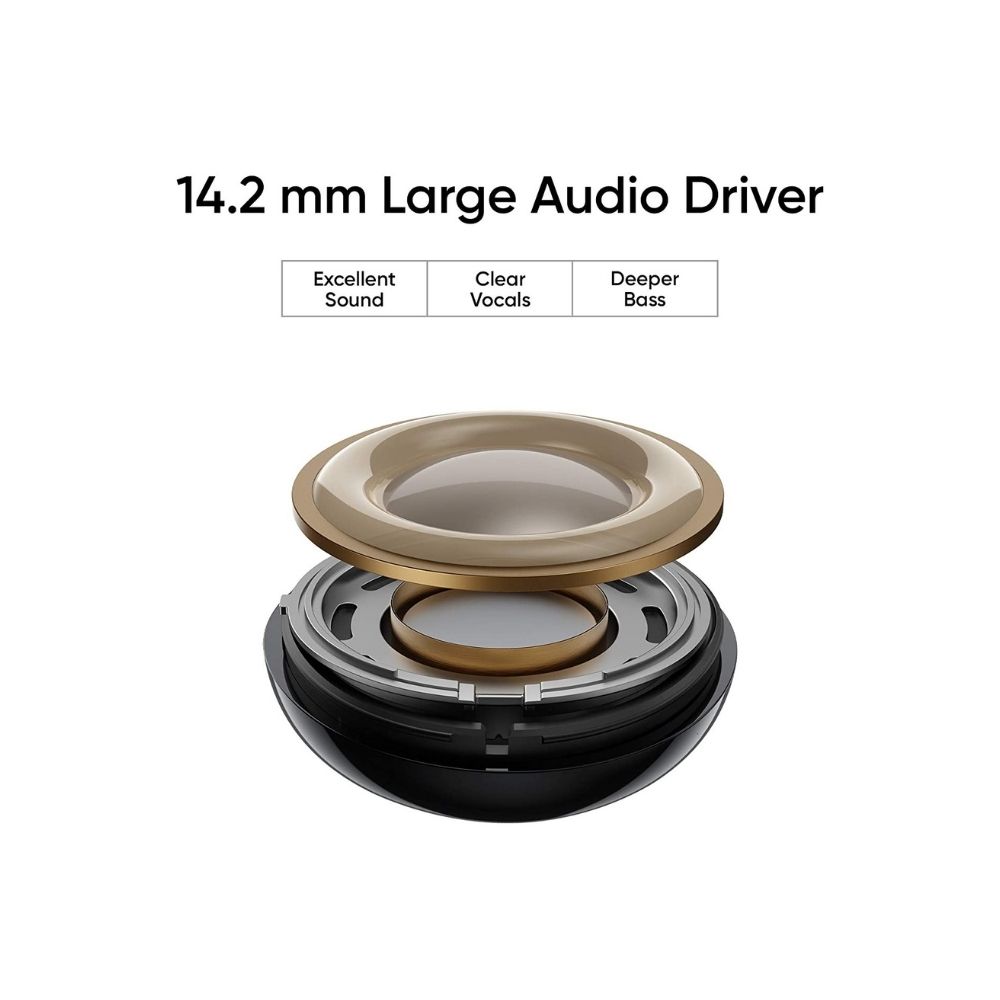 Realme Buds Classic Wired in Ear Earphones with Mic Black