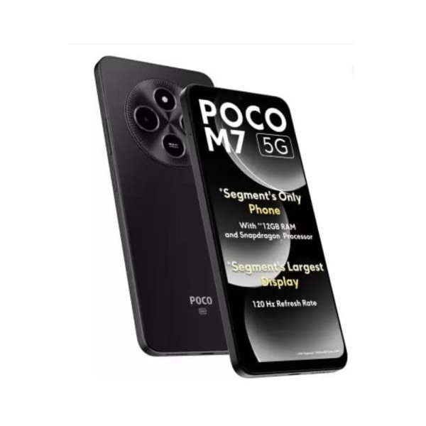 Image of POCO M7 5G, Satin Black (6GB, 128GB)