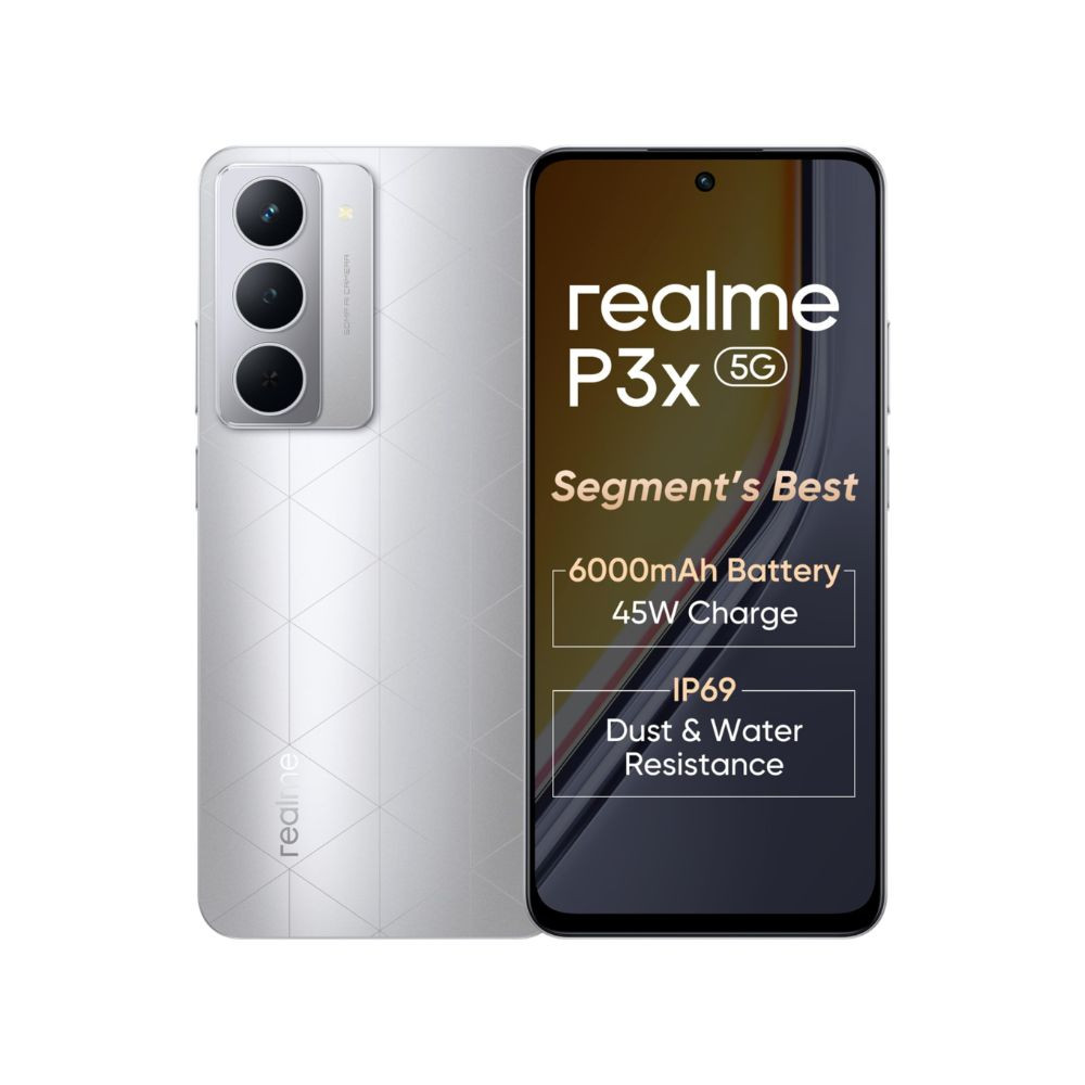 realme P3x 5G Midnight Blue 6GB RAM 128GB Storage Lunar Silver 6 GB RAM  128GB Storage