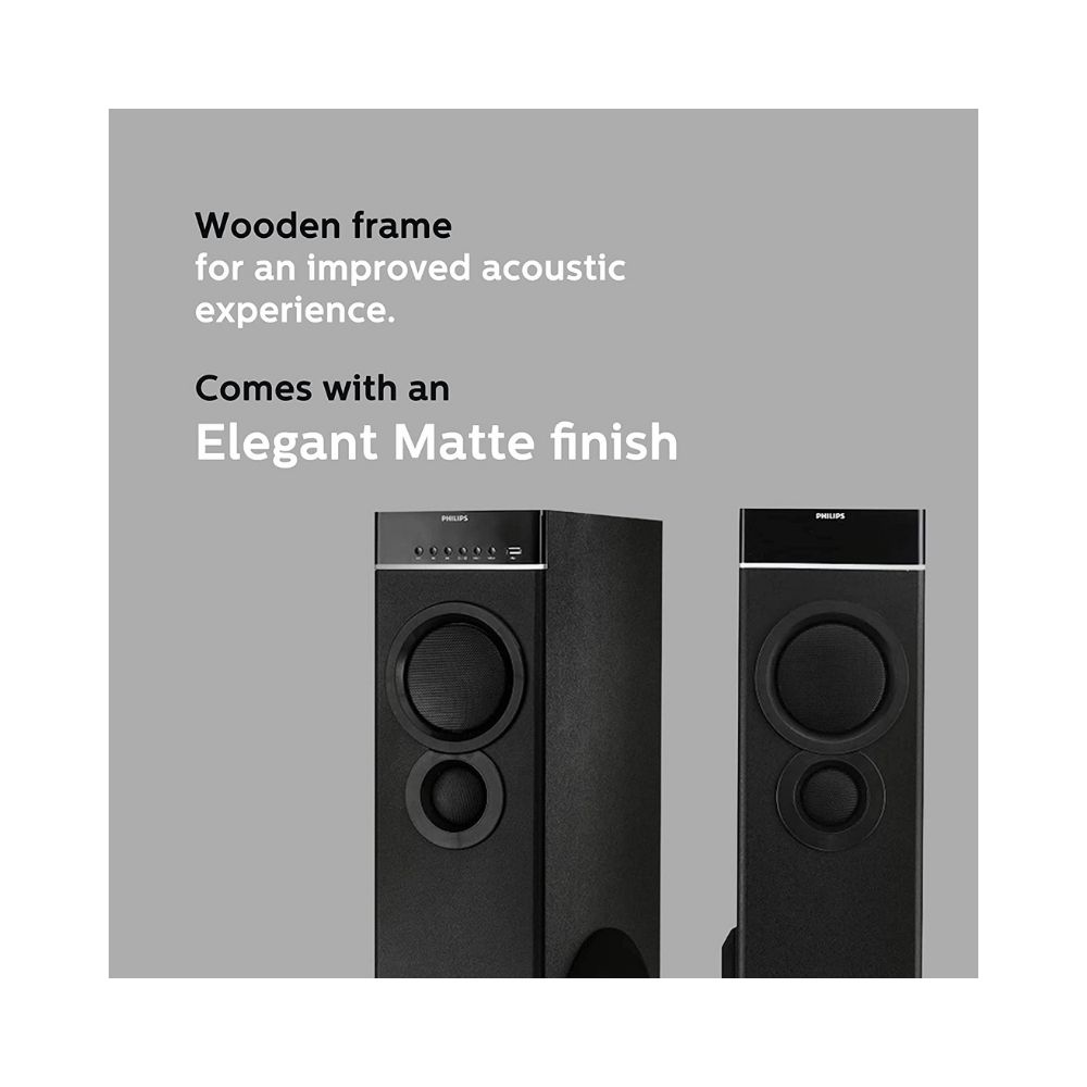 Philips SPA 9080B94 80 W Bluetooth Home TheatreBlack 20 Channel