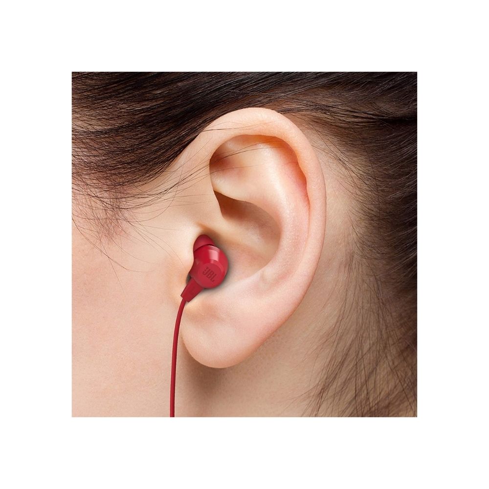 JBL C50HI Wired in Ear Earphones with Mic Red