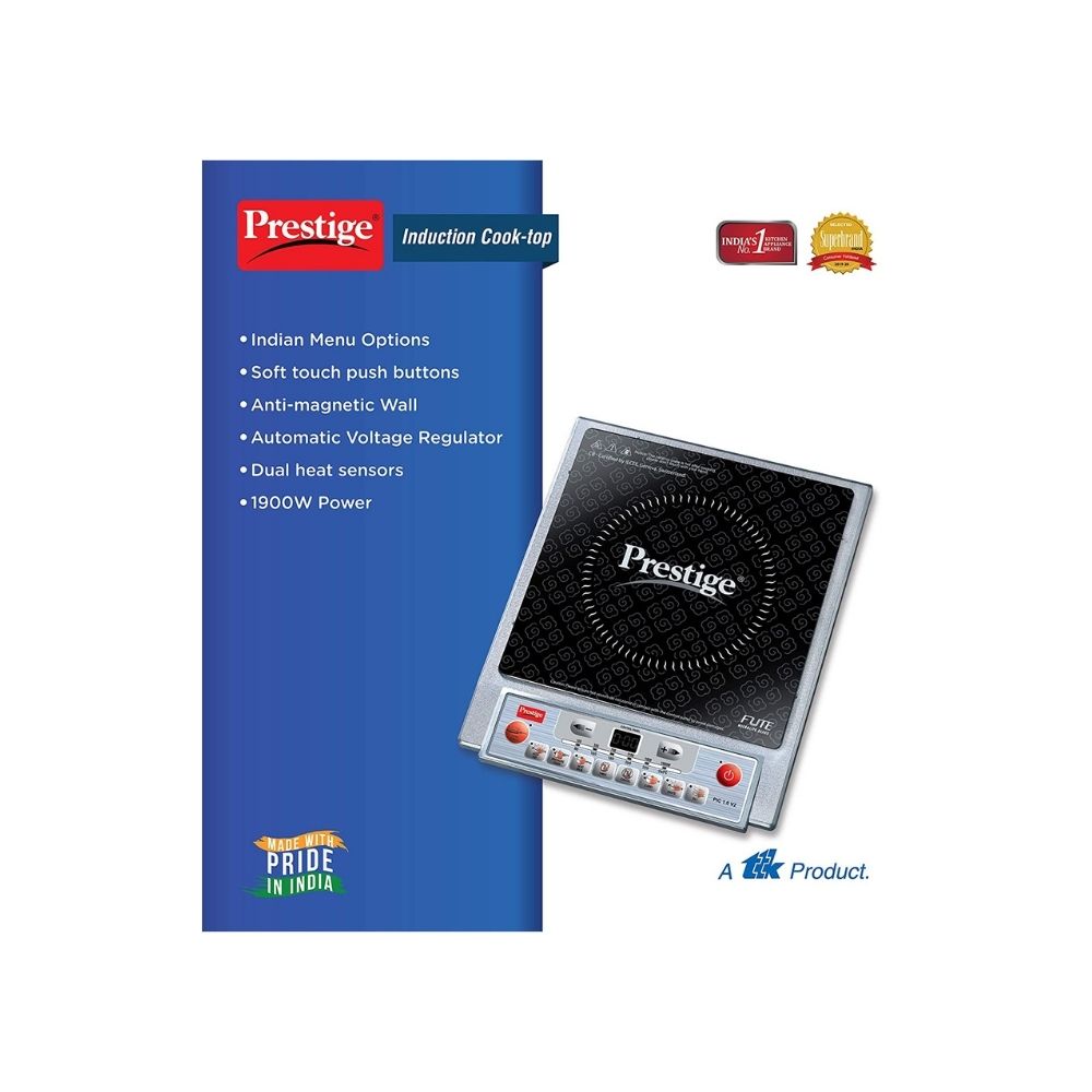 Prestige PIC 10 V2 Induction Cook TopWhite Touch Panel