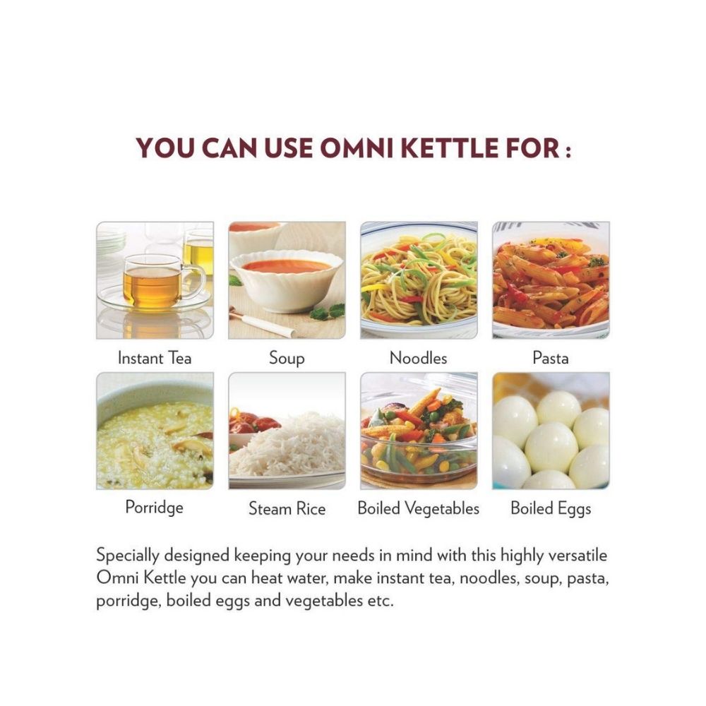 Borosil Omni Electric Kettle Silver 15L