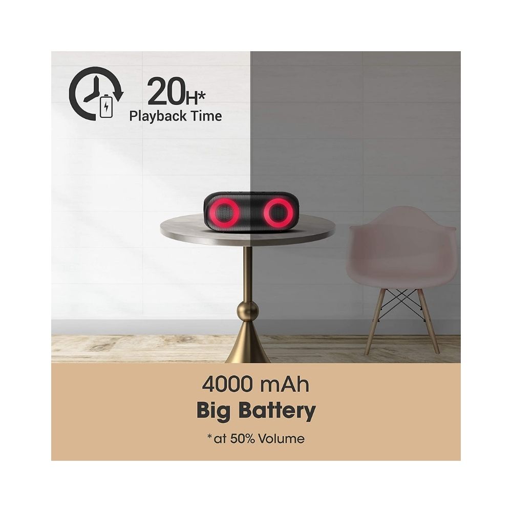 Zebronics Zeb-Music Bomb X Wireless 20W Portable Speaker Black 