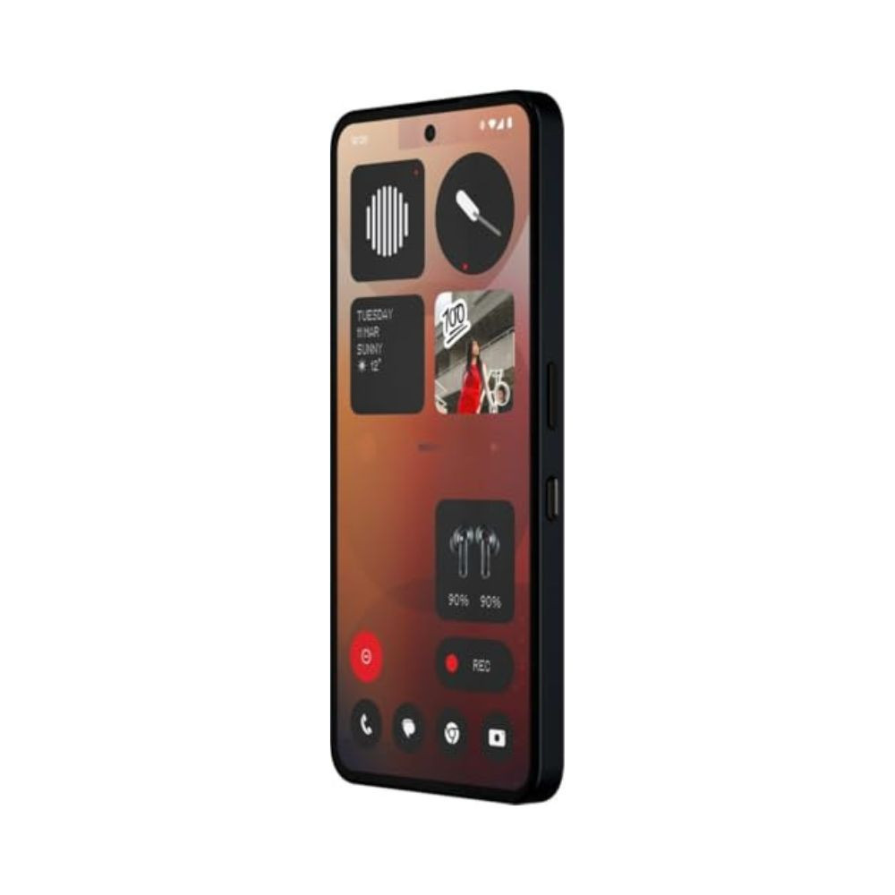 Nothing Phone 3A 5G Black 8GB RAM 128GB Storage Snapdragon 7s Gen 3 50MP50MP8MP Cameras 32MP Front 677 120Hz AMOLED 5000mAh Battery 50W Fast Charging Up to 16GB RAM Expansion