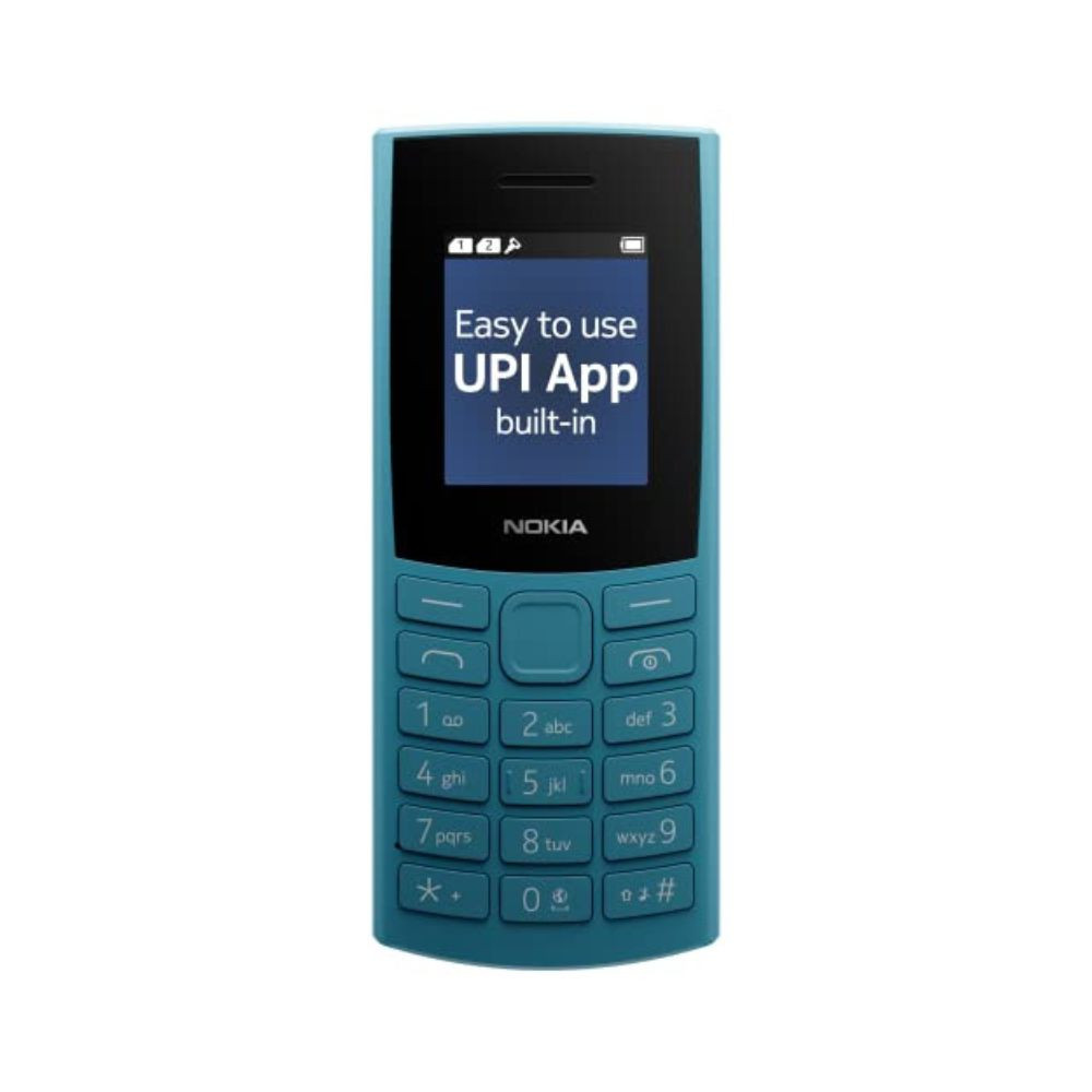 Nokia 106 4G Keypad Phone with 4G Built-in UPI Payments App Long-Lasting Battery Wireless FM Radio MP3 Player and MicroSD Card Slot 1 Year Replacement Guarantee Blue