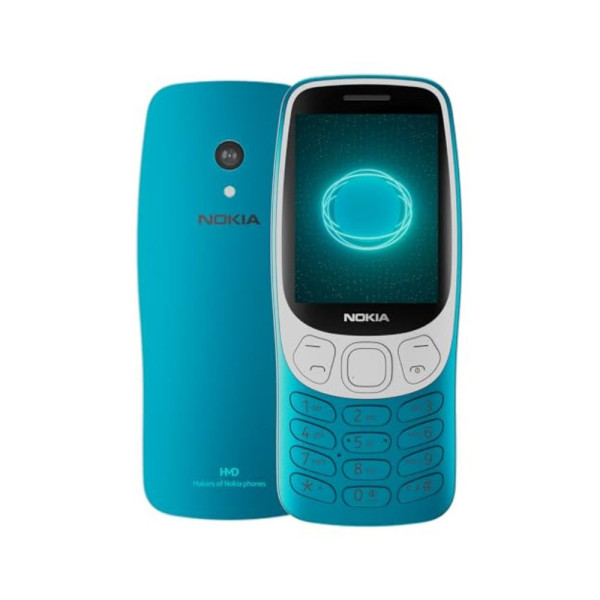 Image of Nokia 3210 4G | All-New Classic Keypad Phone with Dual SIM, YouTube, Scan &amp; Pay UPI, Rear Camera, Wireless FM Radio, MP3 Player, Bluetooth &amp; USB Type C | Scuba Blue