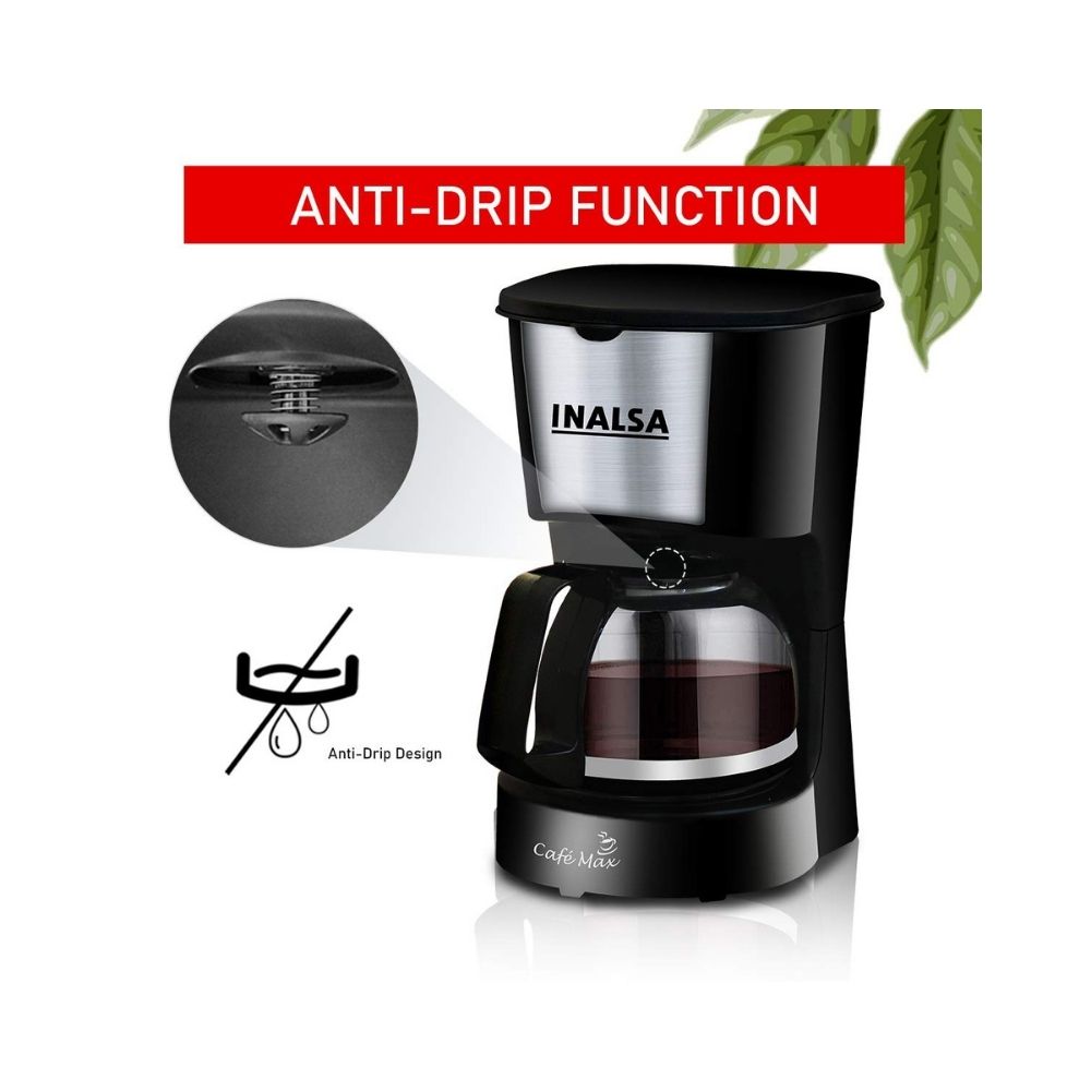 Inalsa Cafe Max 5 Cup 06L 650-Watt Coffee Maker