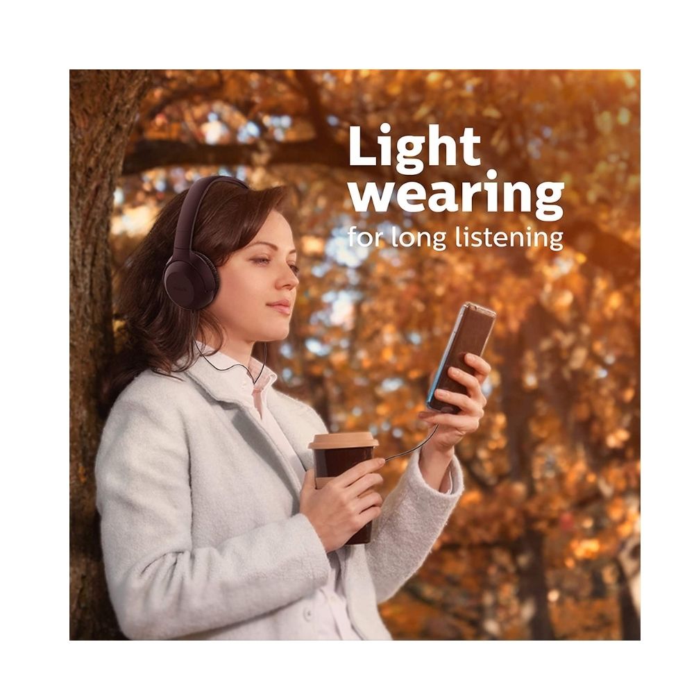 Philips Audio Upbeat TAUH201 Lightweight On-Ear Wired Headphones