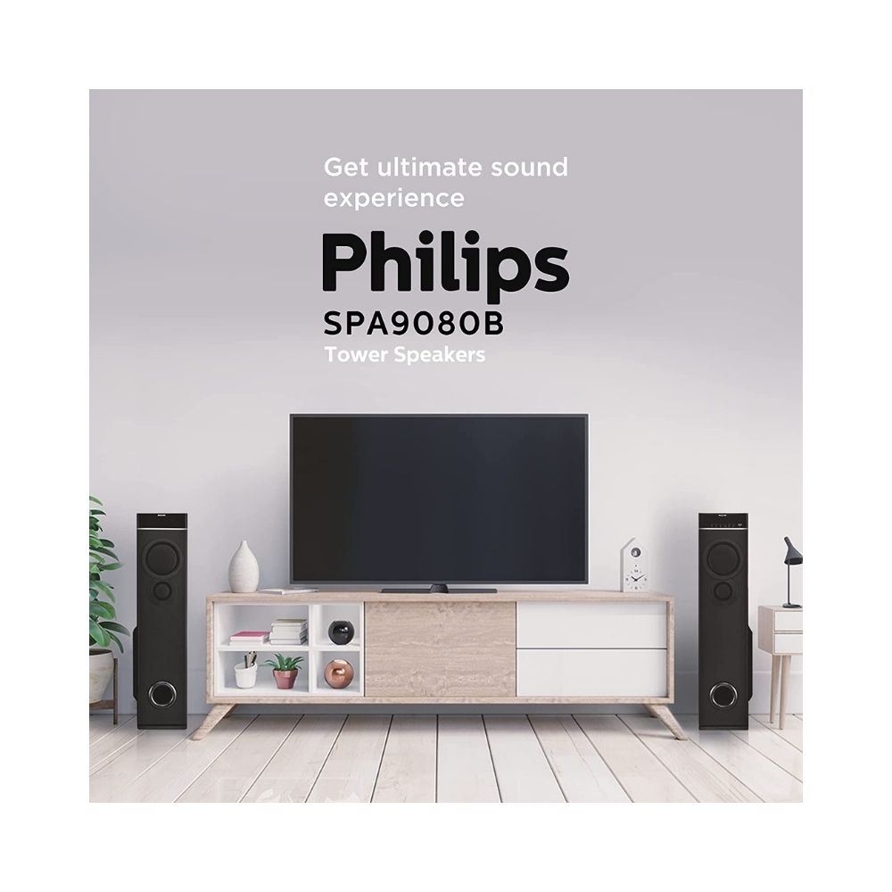 Philips SPA 9080B94 80 W Bluetooth Home TheatreBlack 20 Channel