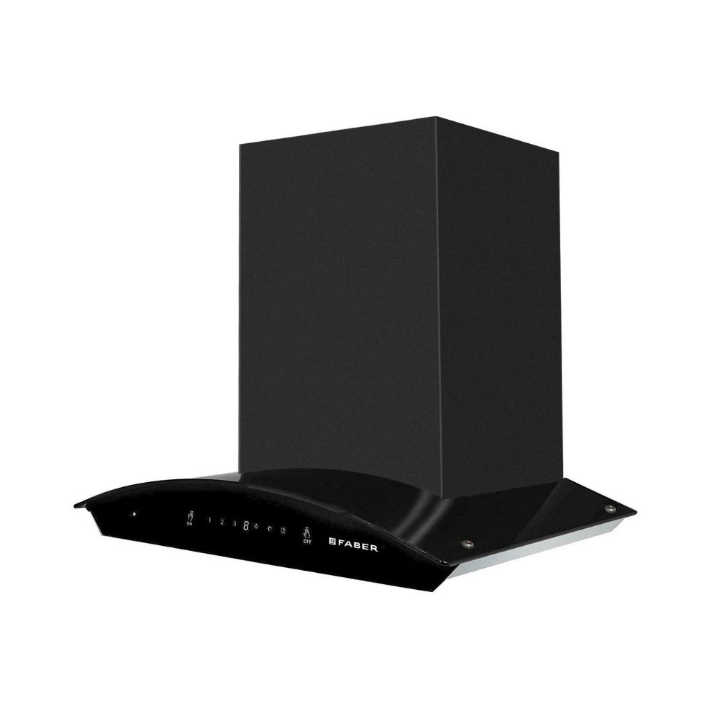 Faber 60 cm 1200 m3hr Heat Auto Clean Chimney Hood Crest Plus HC SC BK 60 Filterless Touch  Gesture Control Black