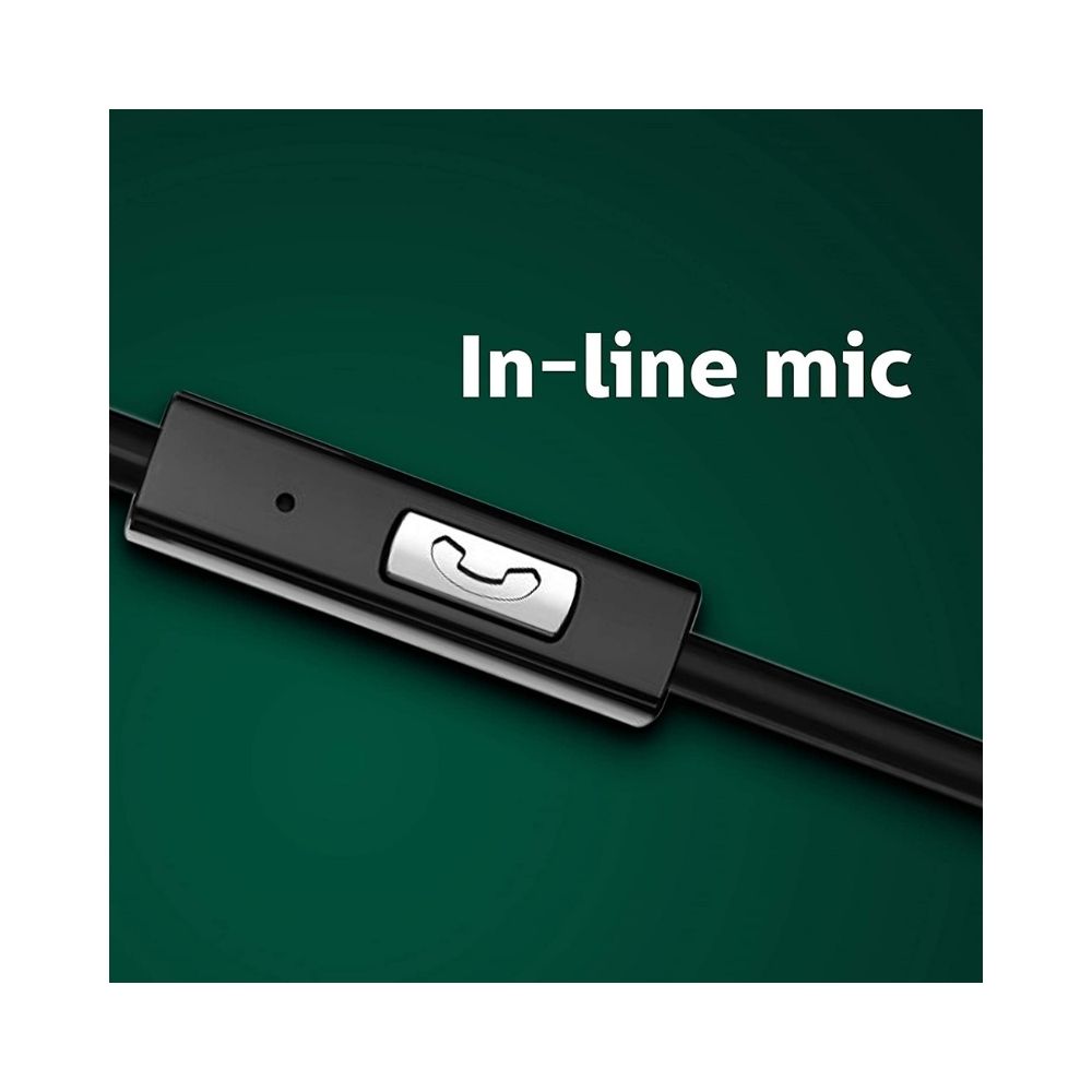 Philips Audio SHE1515BK94 Upbeat Wired in Ear Earphone with Mic Black