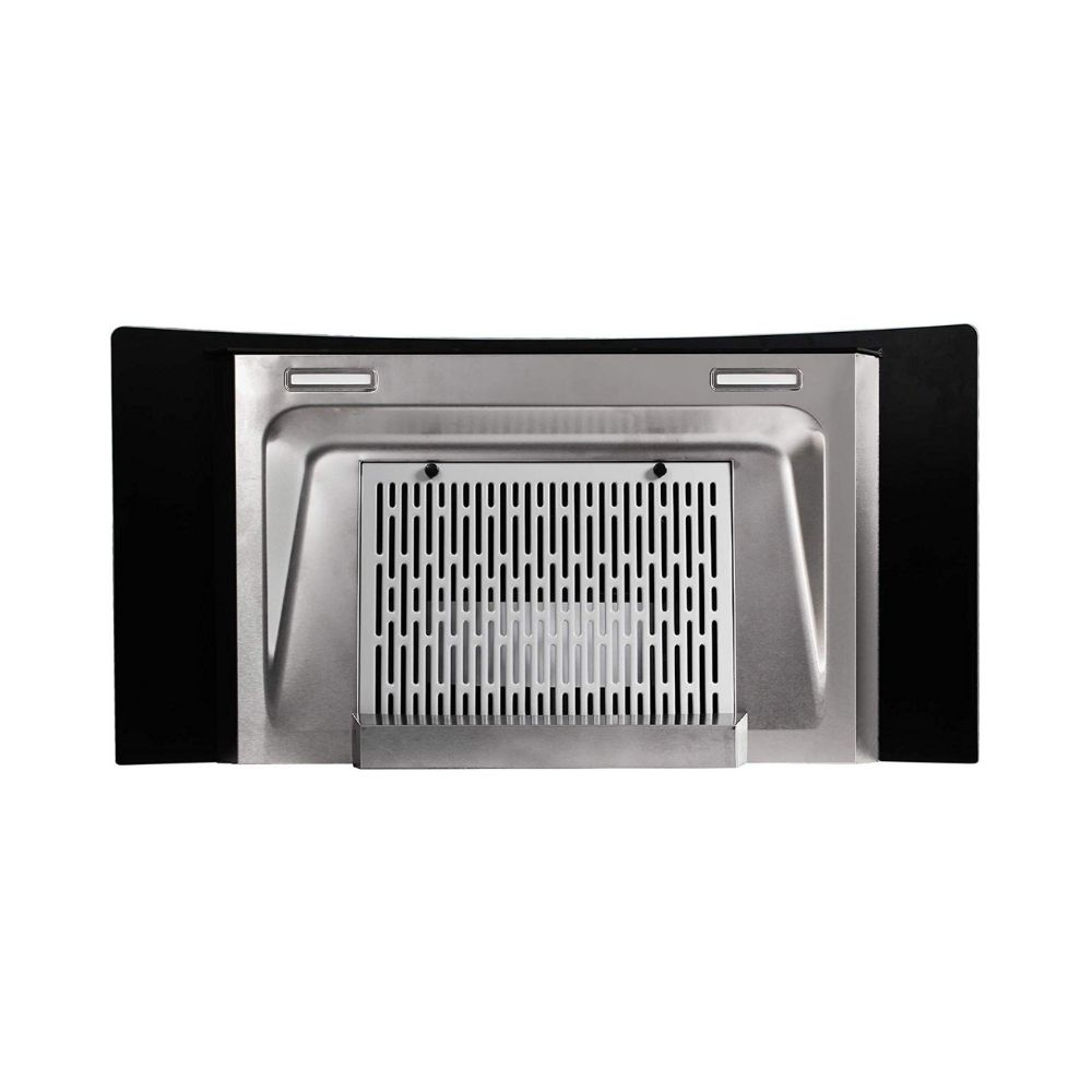 Faber 90 cm 1200 m3hr Heat Auto Clean Chimney Hood Crest Plus HC SC BK 90 Filterless Touch Gesture Control Black