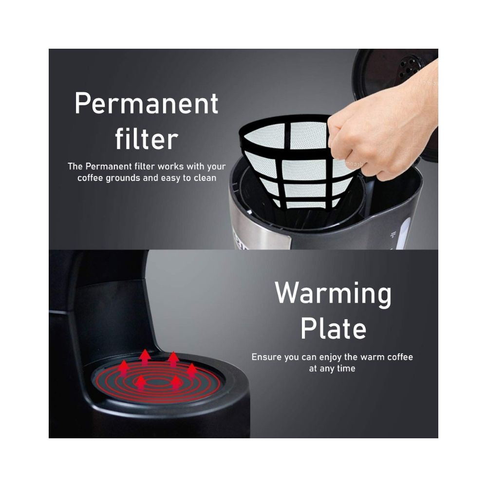 Inalsa Cafe Max 5 Cup 06L 650-Watt Coffee Maker