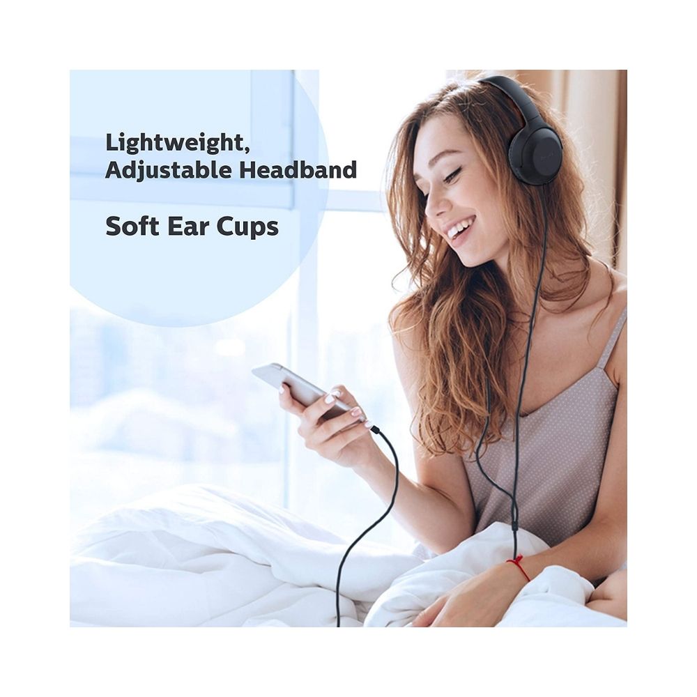 Philips Audio Upbeat TAUH201 Lightweight On-Ear Wired Headphones