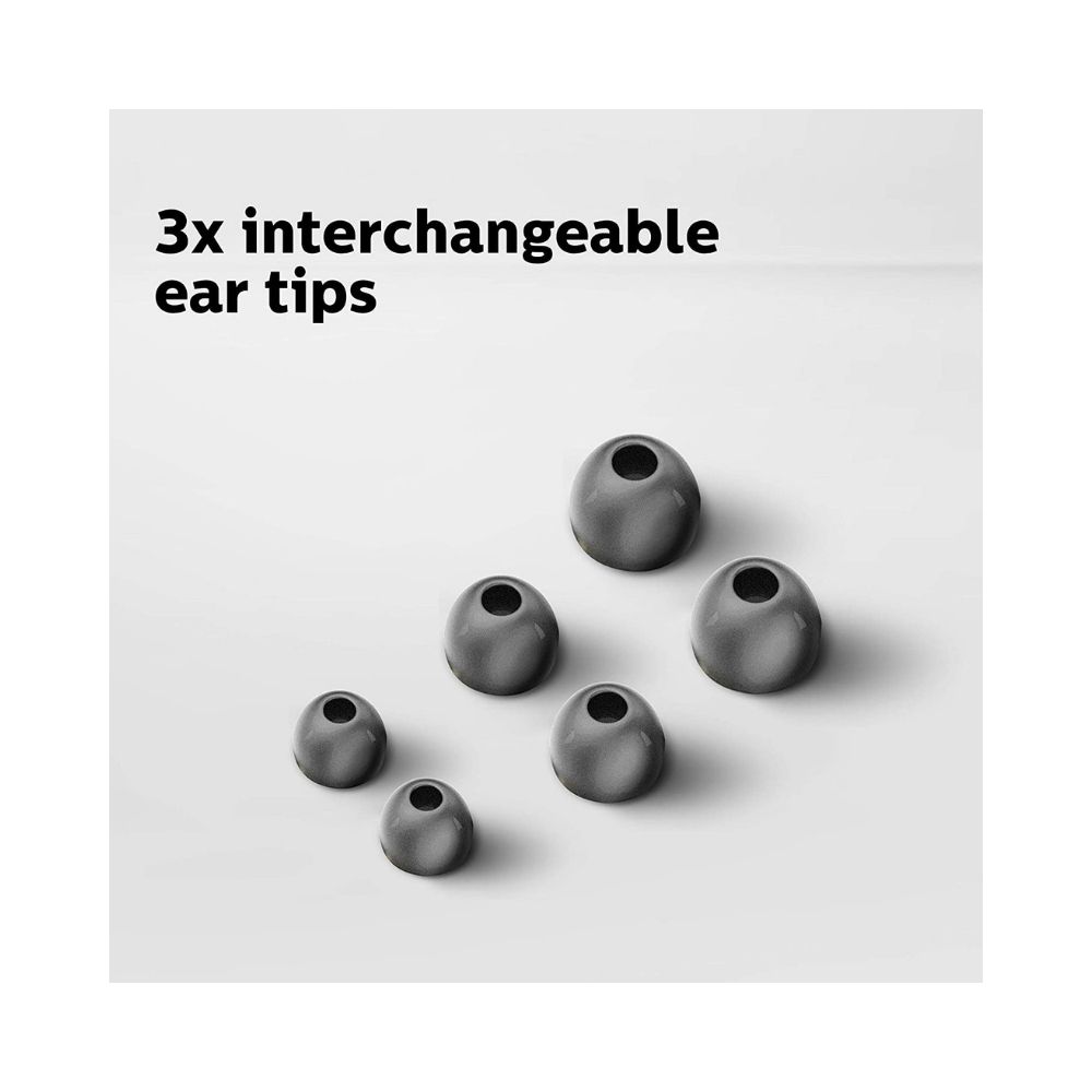 Philips Audio SHE1515BK94 Upbeat Wired in Ear Earphone with Mic Black