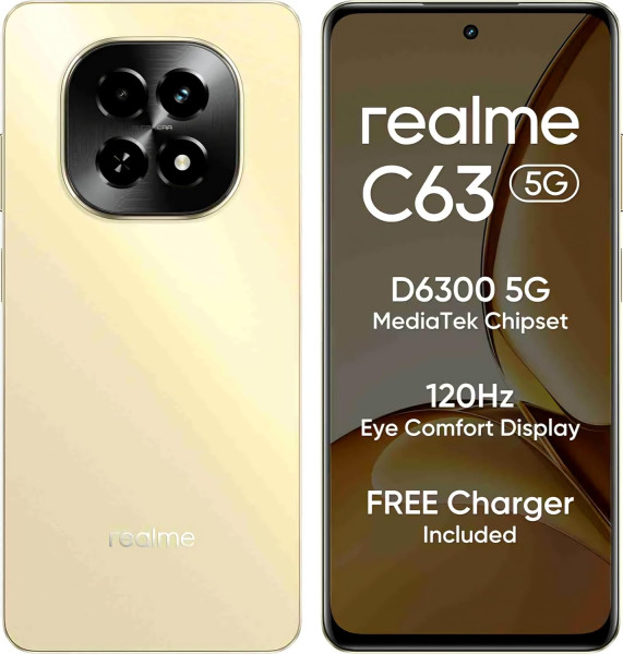 Image of realme C63 5G (Starry Gold, 4GB RAM, 128GB Storage)