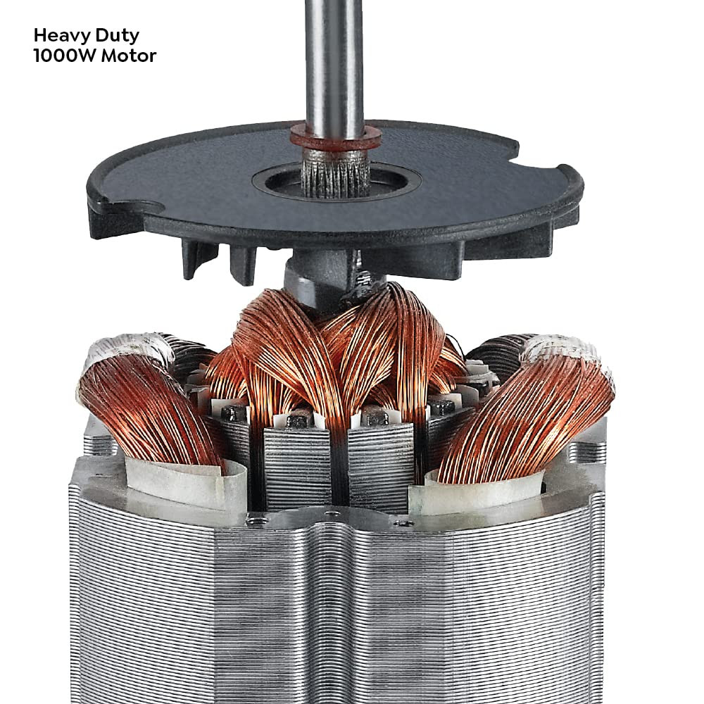 Prestige Macho 1000W Mixer Grinder with Accessories- Stainless Steel Jar-3U Multi Utility Jar-1U MIX-O-KEEP Jar-1U and Juicer Jar-1U Black Silver