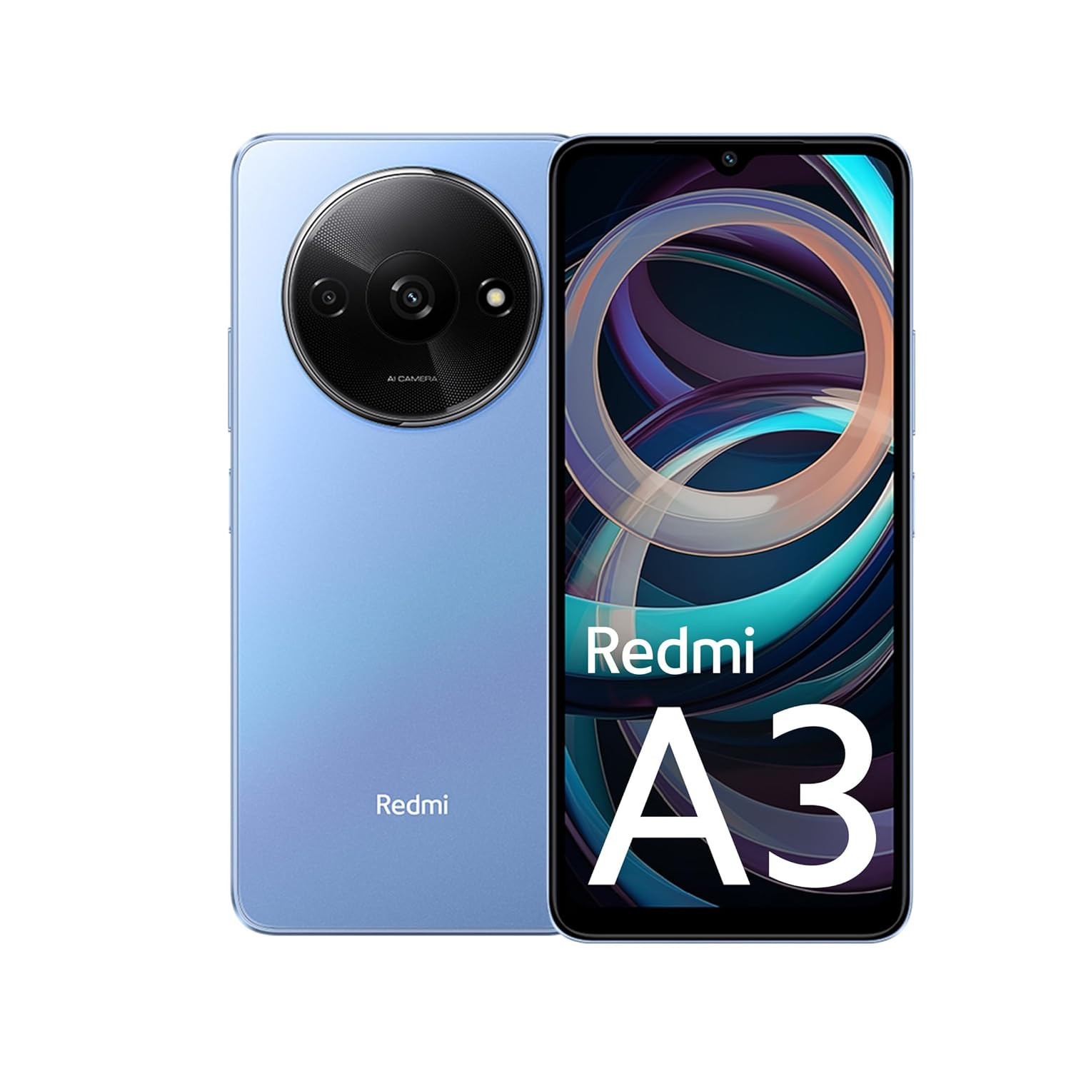 Redmi A3 Lake Blue 6GB RAM 128GB Storage Premium Halo Design 90Hz Display Karmalife