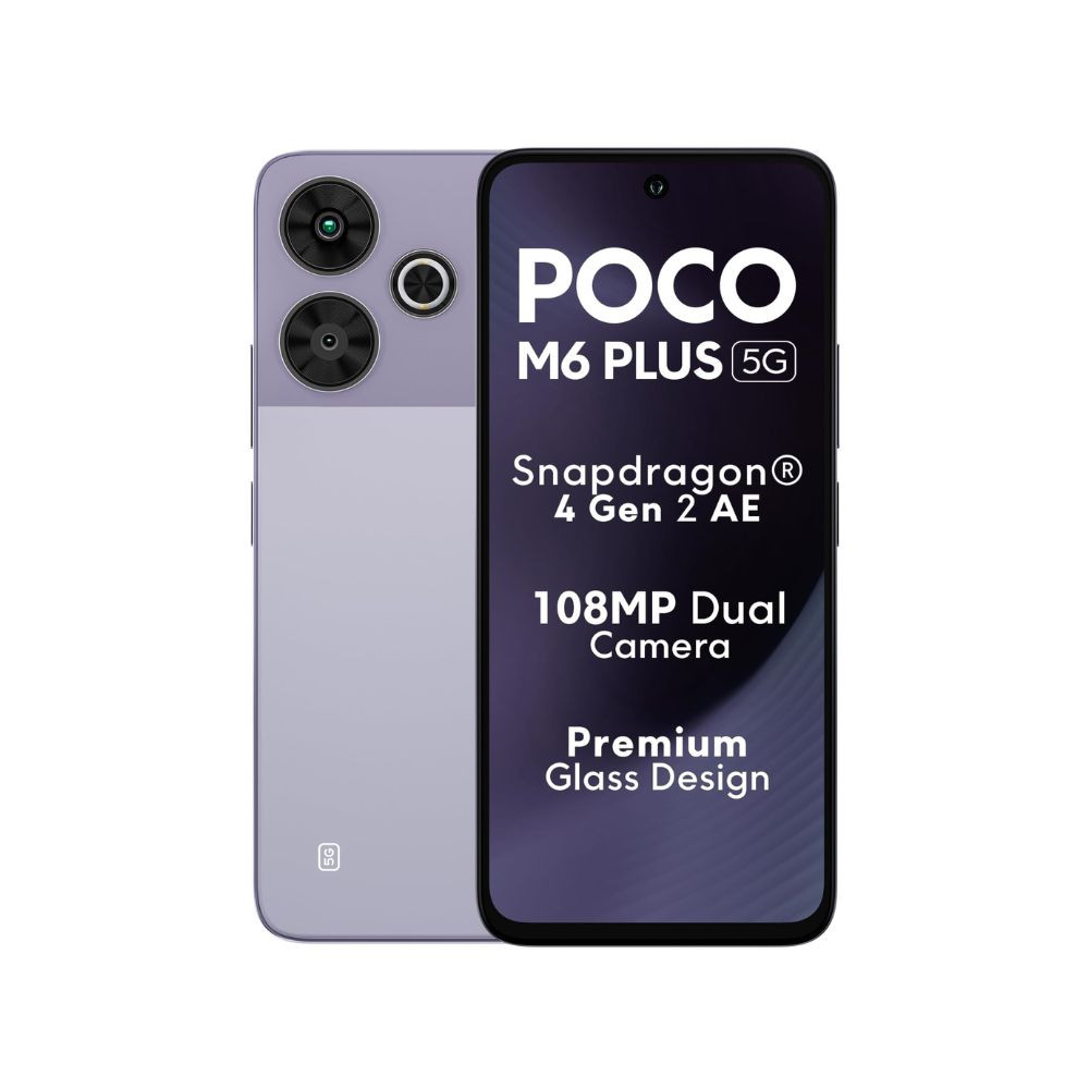 POCO M6 Plus 5G Misty Lavender 6GB RAM 128GB ROM