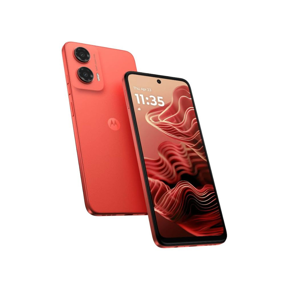 Motorola G35 5G Guava Red 4GB RAM 128GB Storage Sleek Design 50MP AI Camera 5000mAh Battery