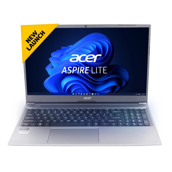 Image of Acer Aspire Lite 12th Gen Intel Core i7-1255U Premium Metal Laptop (Windows 11 Home/16 GB RAM/512 GB SSD) AL15-52, 39.62cm (15.6") Full HD Display, Metal Body, Steel Gray, 1.59 Kg