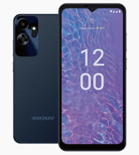 Image of acerpure Acerone Liquid 4G Smartphone (Blue, 4GB RAM, 64GB Storage) with 6.5" IPS Display, 20MP Rear Camera, 5000mAh Battery, Android 14, Octa-Core MT6765 Processor
