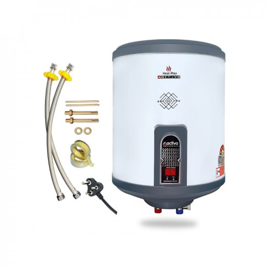 Activa 25Ltr Storage 2kva Special Anti Rust Coated Geyser Heat-Max 07 MM SS Tank With Digital Display Suitable For High Rise Buildings Comes with 5 Years Warranty 25 Ltr
