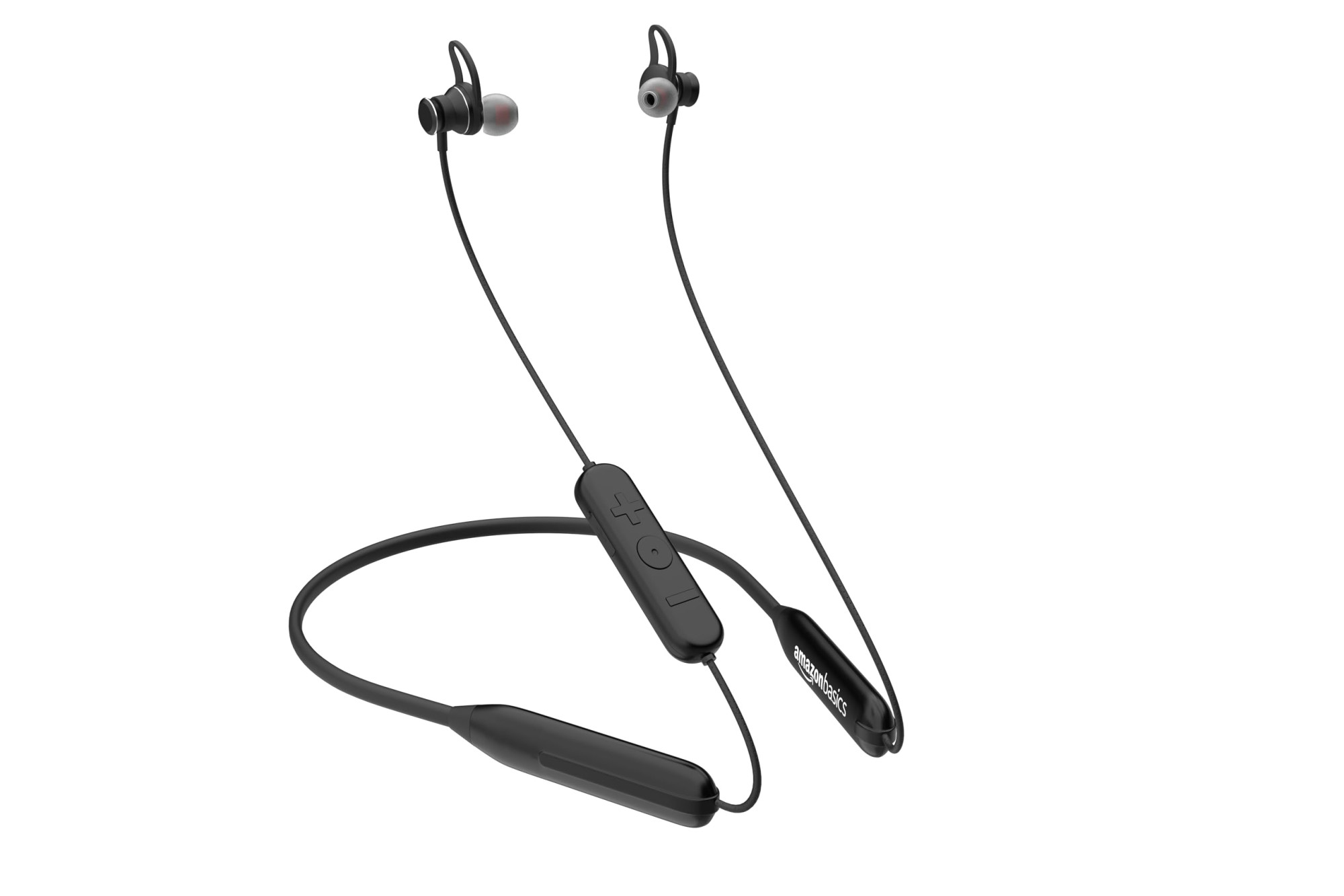 amazon basics Bluetooth 50 Neckband IPX-6 Rated Up to 42 Hours Playtime Magnetic in Ear Earbuds Voice Assistant Dual Pairing Black
