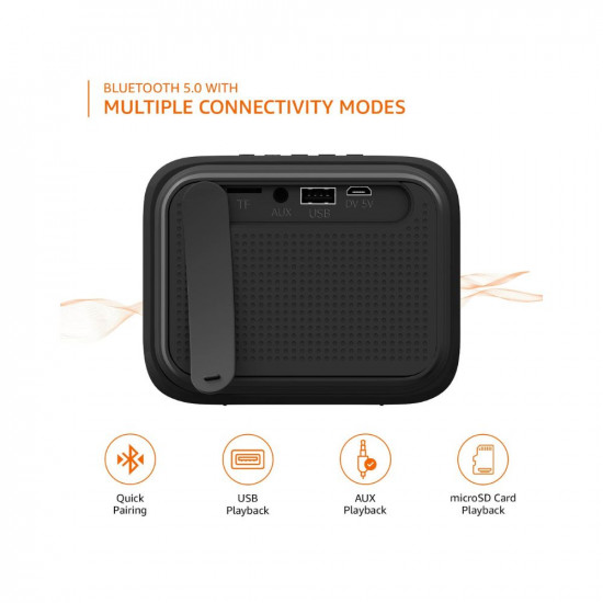 Amazon Basics Bluetooth Speaker IPX6 Water Resistant