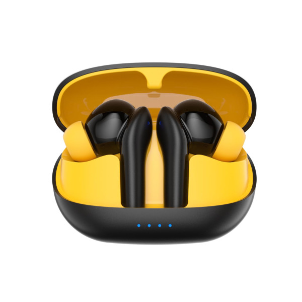 Image of Amazon Basics TWS in-Ear Earbuds (AB-T08) - C2 with Fast Charging up to 50 Hours of Playtime | Dual 10mm Driver | IPX4 Water-Resistance | Bluetooth 5.3 | Charging Case with Mic | Touch Control (Black)