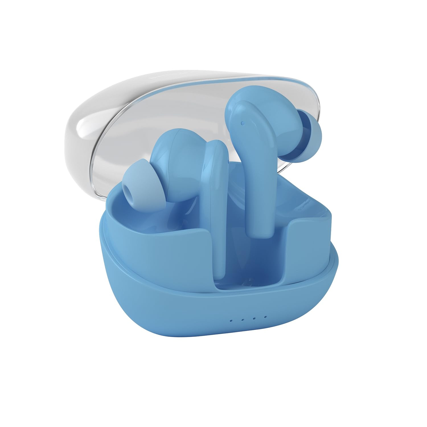 amazon basics TWS in-Ear Earbuds P50 with Fast Charging up to 50 Hours of Playtime Dual 10mm Driver IPX4 Water-Resistance Bluetooth 53 Quad Mic with ENC Touch Control Light Blue