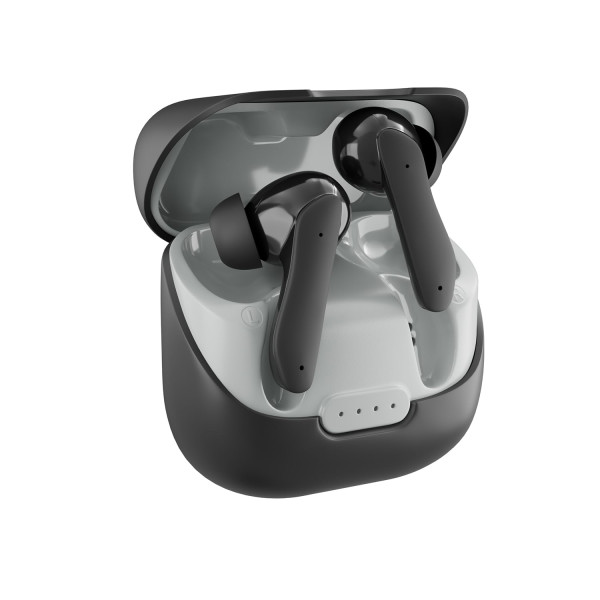 Image of amazon basics TWS in-Ear Earbuds (P65) with Fast Charging up to 65 Hours of Playtime | Dual 10mm Driver | IPX4 Water-Resistance | Bluetooth 5.3 | Quad Mic with ENC | Touch Control (Black)
