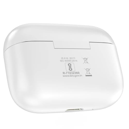 amazon basics TWS in-Ear Earbuds S19 with Fast Charging up to 50 Hours of Playtime Dual 10mm Driver IPX4 Water-Resistance Bluetooth 53 Touch Control White