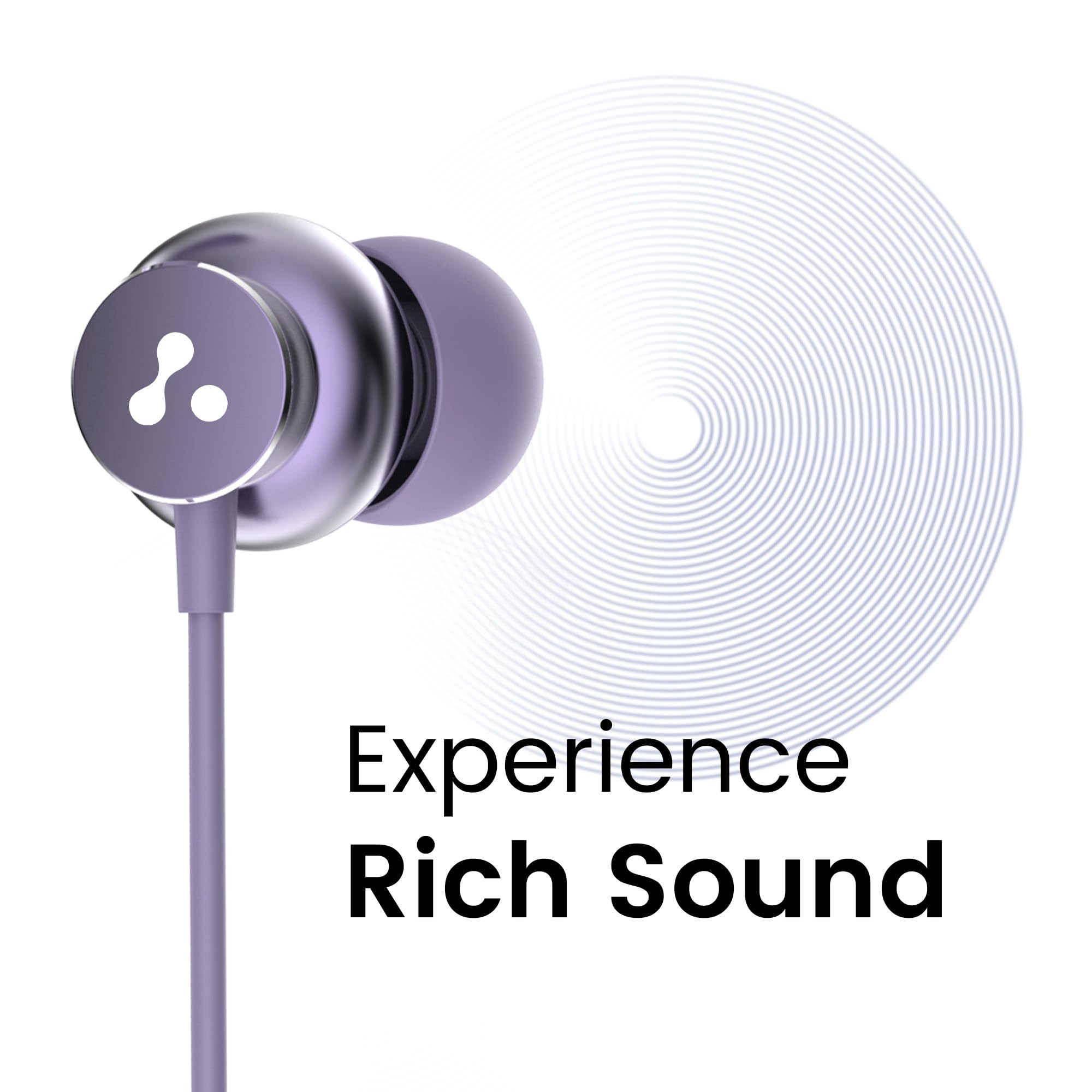 Ambrane Stringz 38 Wired Headphones with Mic Powerful HD Sound with High Bass Tangle Free Cable Comfort in Ear Fit 35mm Jack Green