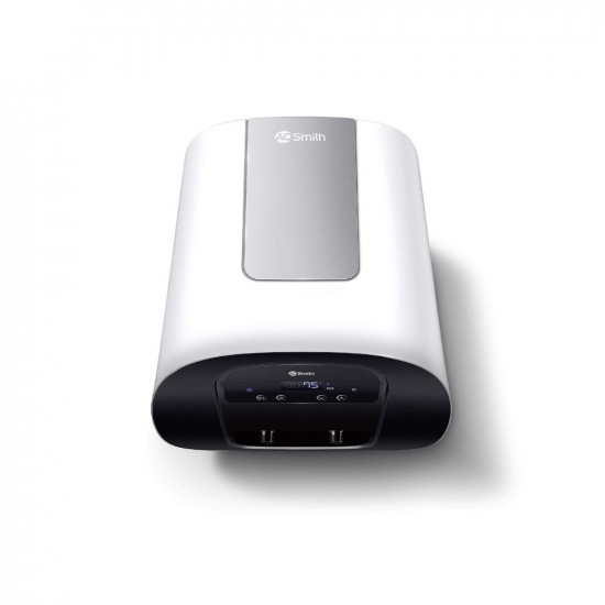 AO Smith HeatBot-SZS-015-DG- SILVER Storage 15 Litre Vertical Digital Display Remote Controlled Water Heater Geyser Silver - 4 Star