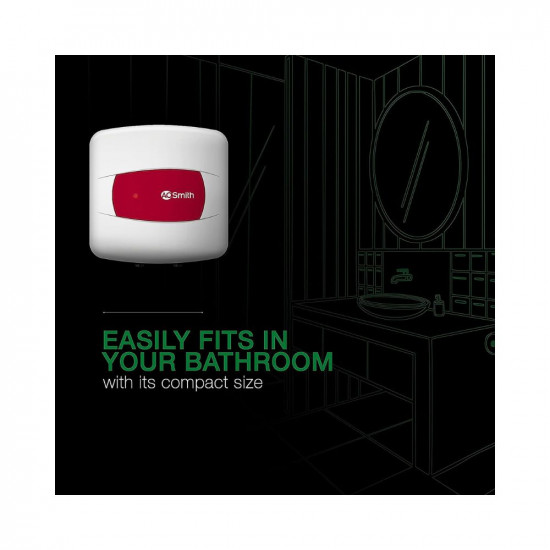 AO Smith HSE-SHS-025 Storage 25 Litre Vertical Water Heater Geyser ABS BodyBEE 5 Star Superior Energy EfficiencyEnhanced Durability wBlue Diamond Tank CoatingSuitable High rise Buildings