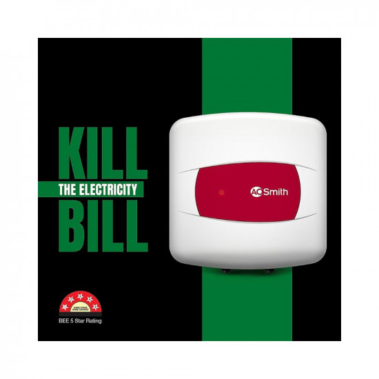 AO Smith HSE-SHS-025 Storage 25 Litre Vertical Water Heater Geyser ABS BodyBEE 5 Star Superior Energy EfficiencyEnhanced Durability wBlue Diamond Tank CoatingSuitable High rise Buildings