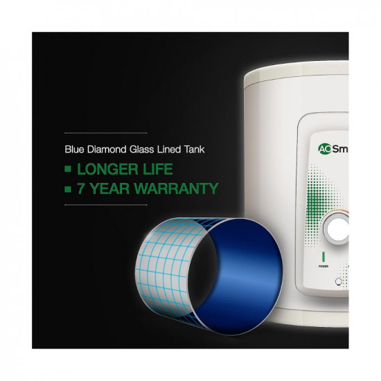 AO Smith HSE-VAS-X-025 Storage 25 Litre Vertical Water Heater Geyser Rust-proof outer BodyHigh Energy EfficiencySuitable High-rise Buildings Wall Mounting 8 Bar High Pressure rating