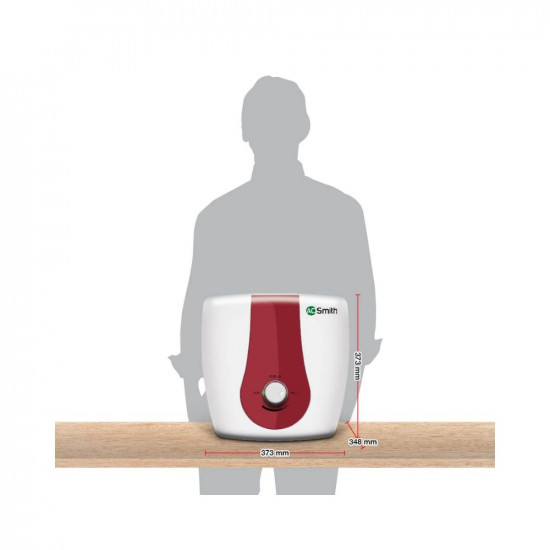 AO Smith SGS-GREEN SERIES-015 Storage 15 Litre Vertical Water Heater Geyser33 Faster HeatingSave on Energy Bills with BEE 5 Star RatingEnhanced Durability with Blue Diamond Tank CoatingABS Body