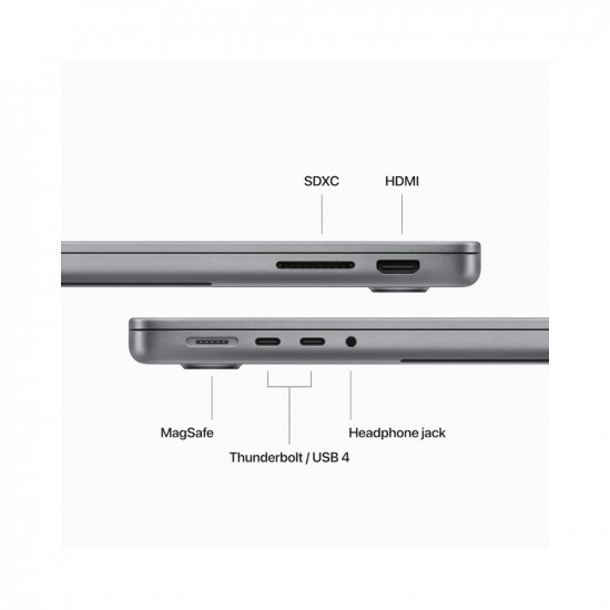 Apple 2023 MacBook Pro 14-inch M3 chip with 8core CPU and 10core GPU 8GB Unified Memory 512GB - Space Grey