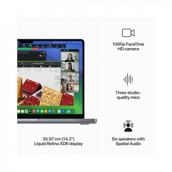 Apple 2023 MacBook Pro 14-inch M3 chip with 8core CPU and 10core GPU 8GB Unified Memory 512GB - Space Grey