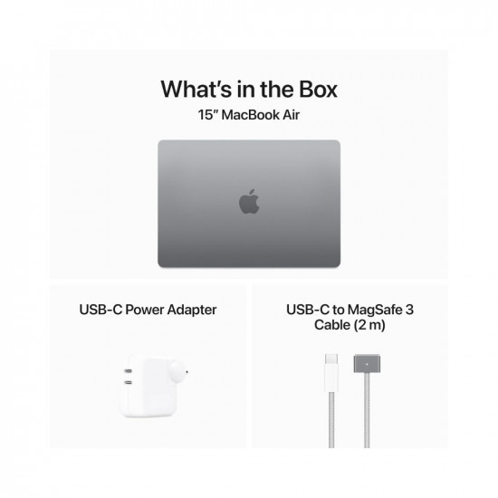 Apple 2024 MacBook Air 15 Laptop with M3 chip 3891 cm 153 Liquid Retina Display 8GB Unified Memory 256GB SSD Storage Backlit Keyboard 1080p FaceTime HD Camera Touch ID- Space Grey