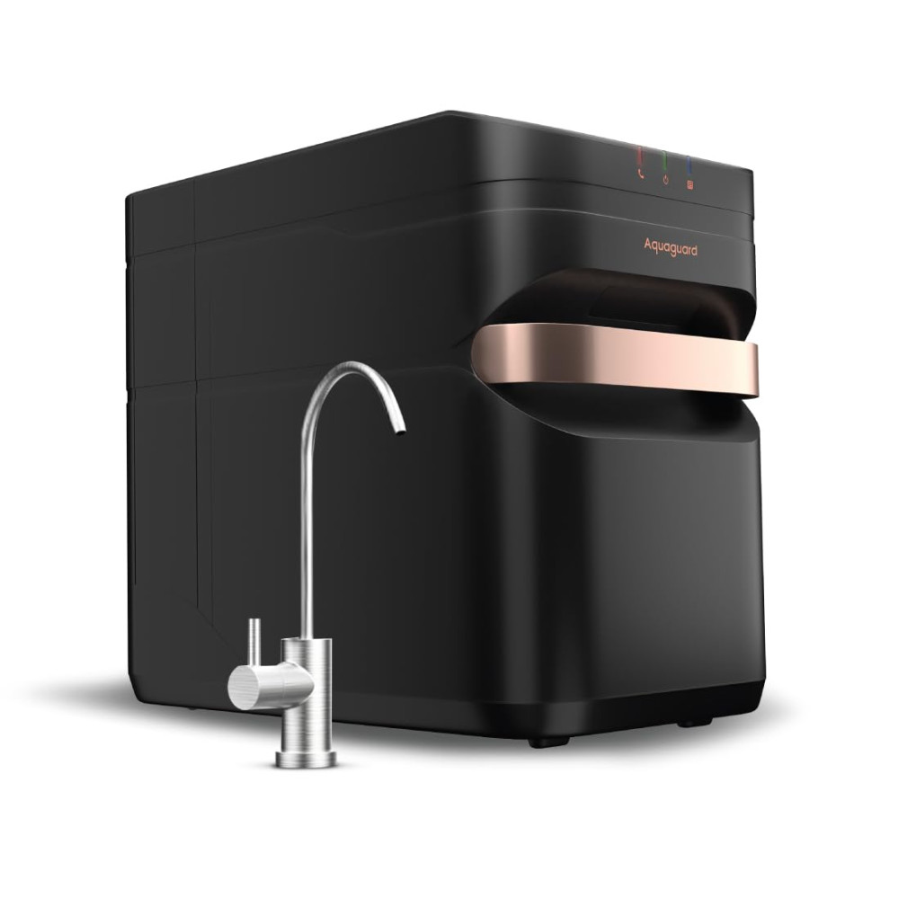 Image of Aquaguard Designo NXT 9-Stage Under The Counter Water Purifier | Active Copper+RO+UV Tech | Taste Adjuster | 7L Storage | Inbuilt Pressure Pump | Suitable for Tanker, Borewell &amp; Municipal Water