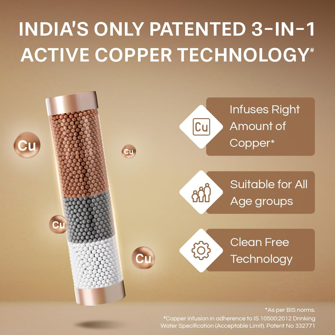 Aquaguard Marvel NXT 10-Stage RO Water Purifier 1 Complimentary Alkaline Water Bottle Up to 60 Water Savings ROUVUFActive Copper Tech Taste Adjuster Suitable for all Water Sources