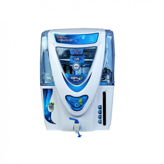 Aquatec Plus - Epic 15L RO UV UF TDS Water Purifier for Home White Work Up to 2500 TDS