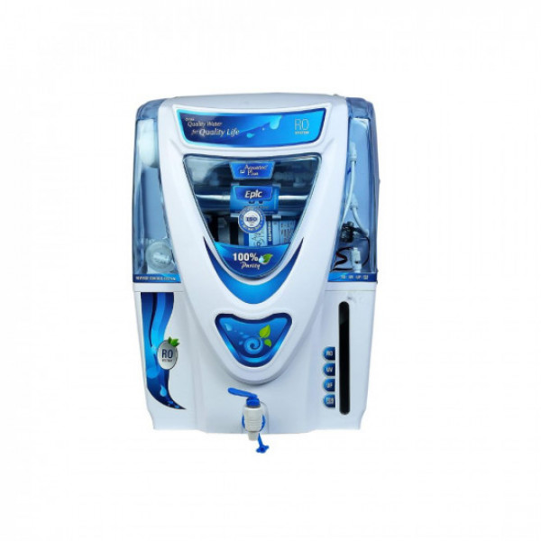 Image of Aquatec Plus - Epic 15L RO + UV + UF + TDS Water Purifier for Home (White) Work Up to 2500 TDS