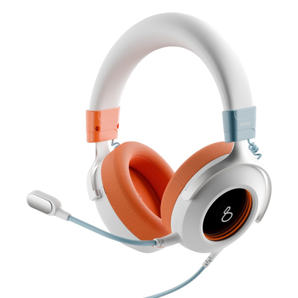 Image of Armor Version.H1 Wired Over Ear Gaming Headphones with Mic (Detachable) | 50mm Neodymium Drivers with 7.1 Surround Sound &amp; Noise Cancellation | RGB Loop Lights &amp; Type C | for PC/PS/Xbox/Nintendo