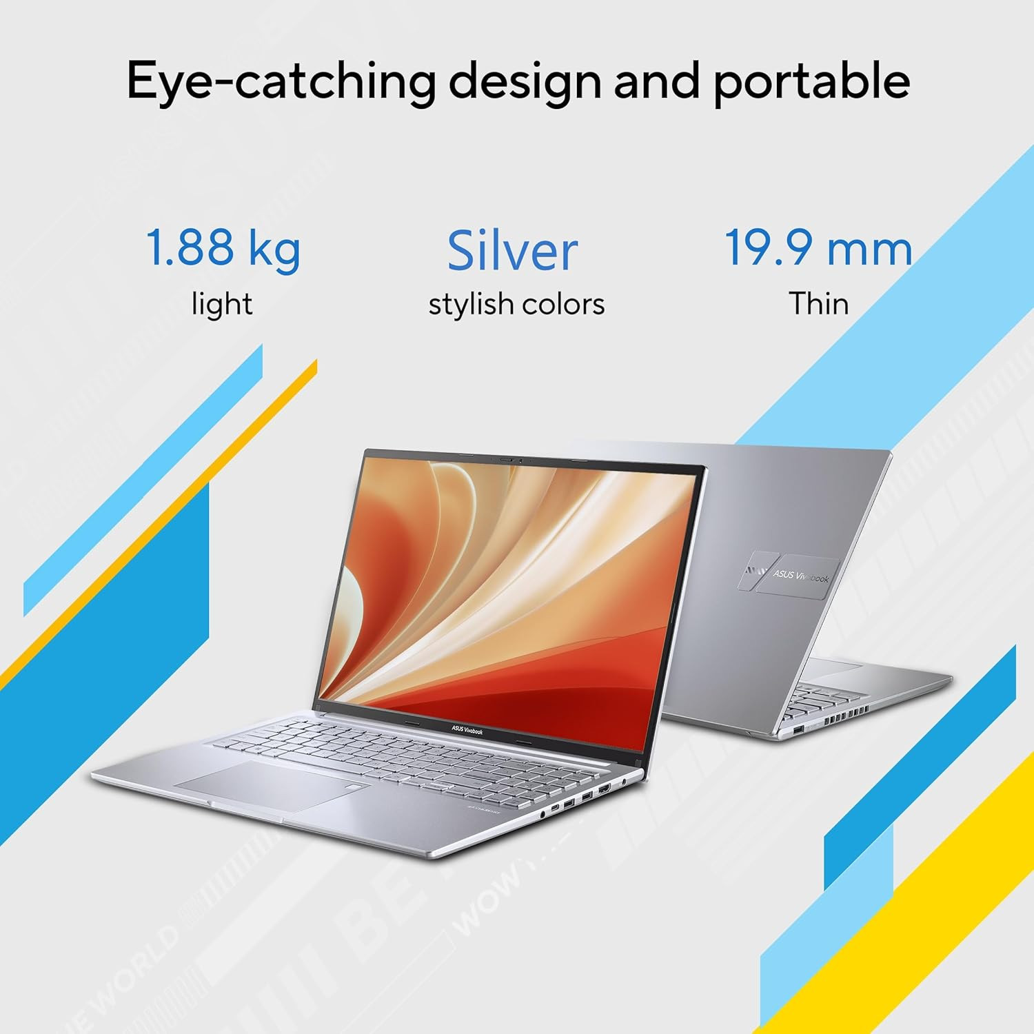ASUS Vivobook 16 Thin Light Laptop 16 4064cmWUXGA 1610 60 Hz Intel Core i7-12700H 16GB DDR4512GB SSDIntel Iris Xe GraphicsWin 11Office 2021Transparent Silver188 Kg X1605ZAC-MB741WS